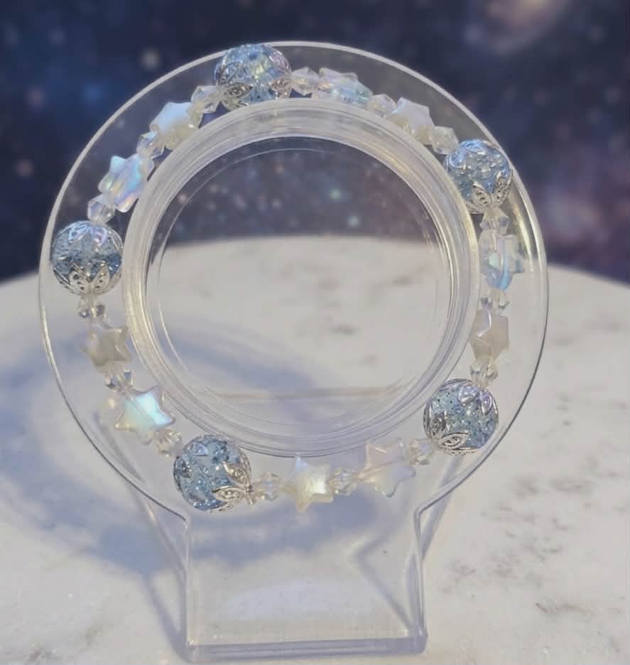 Bright Moon and Star Bracelet