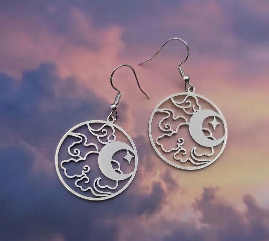 Cloudy Night Earrings